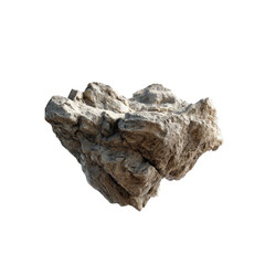 Close-up of a light beige rock.  Rough textured surface