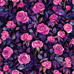Naklejka premium Floral Motif Ornament Seamless Pattern