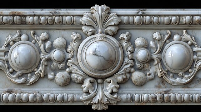 accents A detailed depiction of ornamental cabochon