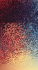 Abstract tangled lines