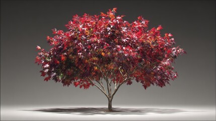 Autumnal tree, vibrant colors