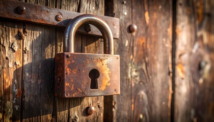 Vintage lock and keys