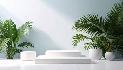 Obraz premium Modern interior design showcase indoor space image display minimalist environment bright viewpoint contemporary aesthetics for home decor