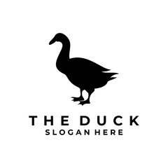 Simple duck logo design vector template. Duck logo design icon
