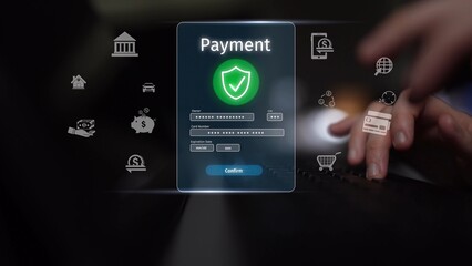 Secure online payment, safe e-commerce transactions, digital payment solutions, online financial security, and electronic payment systems ensuring smooth business continuity. Muxer