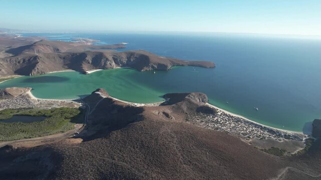 Drone Footage of Playa Balandra &ndash; The Iconic Beach of La Paz Baja California Sur, Mexico