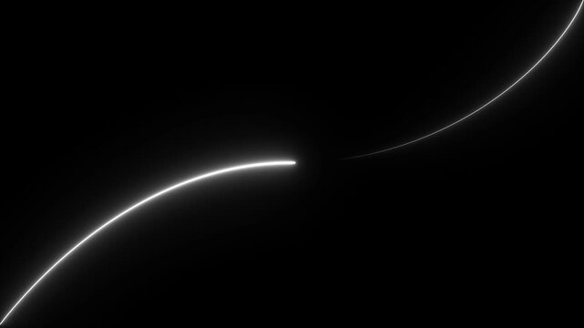 4K Abstract glowing neon lights blinking lines moving animation. neon lines waving copy space Seamless loop animation. Abstract equalizer background. Red neon curve line modern motion design. 