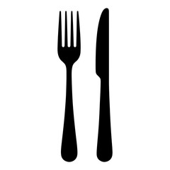 Thanksgiving vector art of elegant fork and knife isolated on white background, ready for a delicious meal vector