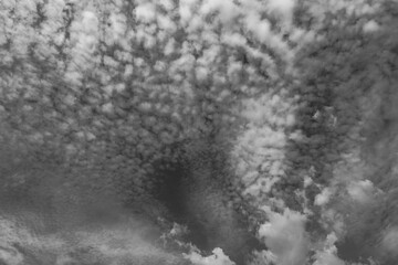 Dramatic abstract black and white clouds 