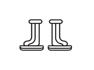Sleek furniture feet illustration in clean vector line