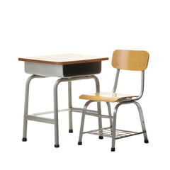 Fototapeta premium School Desk and Chair Set