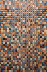 Colorful Mosaic Pattern of Small Tiles