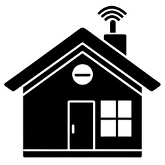 Connected home icon house smart home