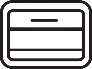 Obraz premium Simple bedside shelf illustration in outlined vector format