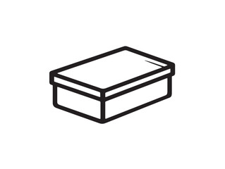 Blanket box icon in clean outlined vector style