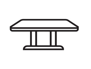 Clean and minimal boardroom furniture table design