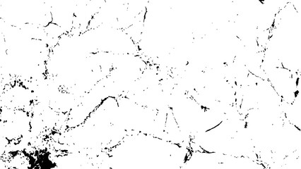 Abstract grunge black and white distressed texture background. Cracked texture with many cracks and scratches. Abstract background. Graphic illustration with transparent background.