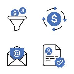 Business icons set