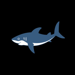 Obraz premium Blue Shark Illustration