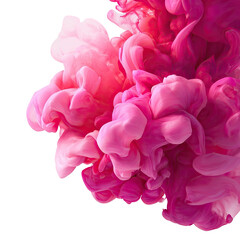 Naklejka premium Abstract pink ink swirling in water