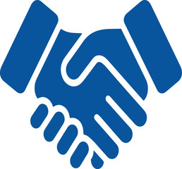 Obraz premium simple vector icon of a hand shaking another, symbolizing partnership.