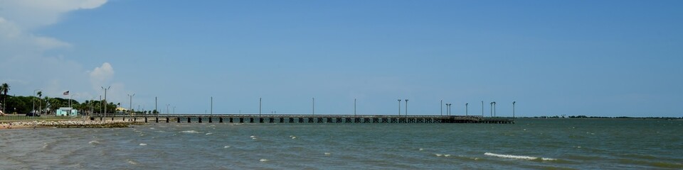 Obraz premium Palacios City Seafront, in Matagorda County, Texas.