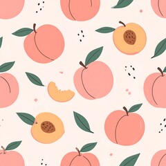 Peach fruit pattern