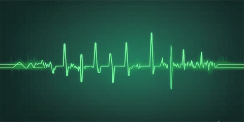 EKG Heartbeat Pulse Monitor ECG Medical Health Illustration