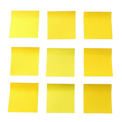  Yellow post it notes [Transparent Background PNG]
