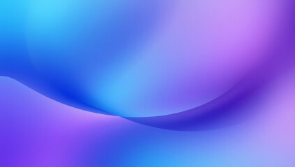 Fototapeta premium Modern abstract gradient background with flowing curves and soft lighting, vibrant blue and purple tones, high resolution. Generative Ai.