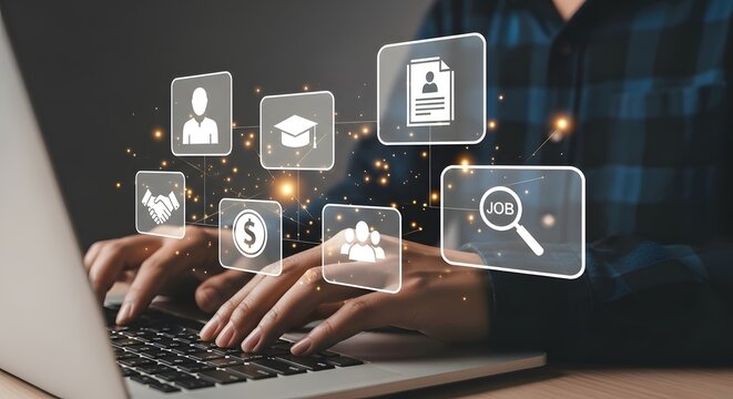 Job search online recruitment career opportunities employment application hiring process and resume tips