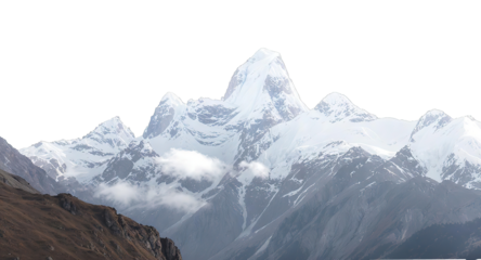 Snowy Mountain on transparent background png