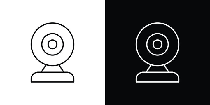 Web camera icon vector illustration sign symbol. linear design