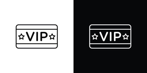 VIP icon vector illustration sign symbol. linear design
