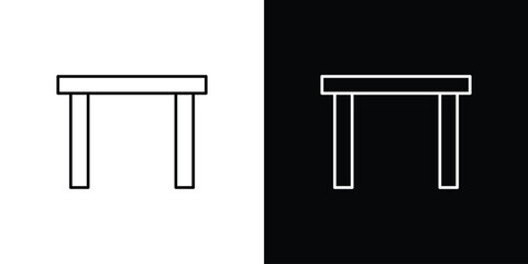 Table icon vector illustration sign symbol. linear design