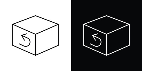 Return purchase icon vector illustration sign symbol. linear design