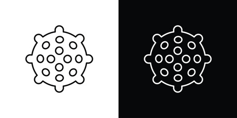 Massage ball icon vector illustration sign symbol. linear design