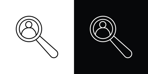 Job vacancy icon vector illustration sign symbol. linear design