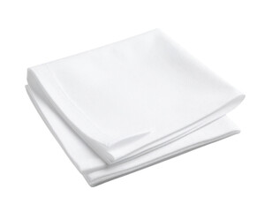 Elegant White Fabric Napkins Isolated on Background - Perfect for Dining, Events, and