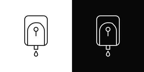 Electrical soap box icon vector illustration sign symbol. linear design