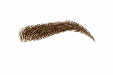 Brown eyebrow hair, isolated, studio shot, beauty, graphic design element