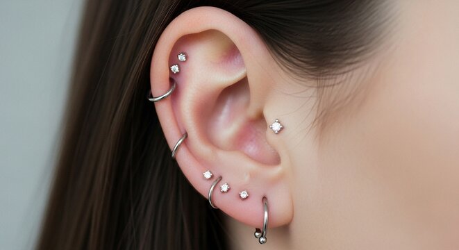 Helix Piercing" Images – Browse 731 Stock Photos, Vectors, and Video |  Adobe Stock