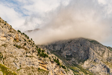 Paisaje en Bulnes, Picos de Europa.