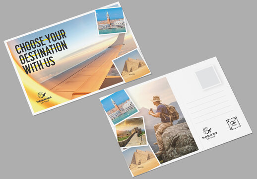 Travel Postcard Layout