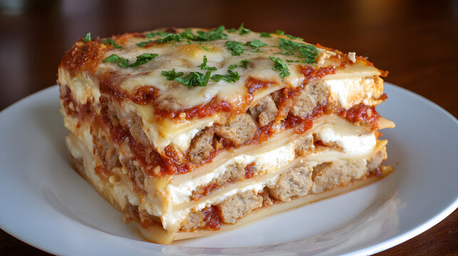 Delicious Timballo Abruzzese Style Baked Pasta Pie with Layers of Meat and Cheese