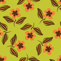 Watercolor seamless pattern with garden flowers. Vintage spring or summer floral pattern. Flower seamless pattern. Botanical art. Wedding floral