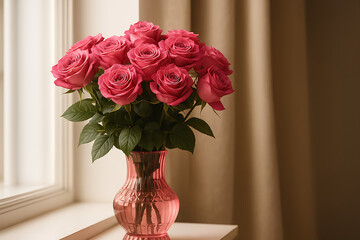 Fototapeta premium Soft Pink Flowers Radiating Grace, Freshness, and Gentle Charm