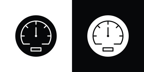 Meter icon. simple glyph icon. Vector solid isolated black illustration.