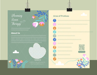 Floral and Organic Occupational Therapy Services Flyer Template