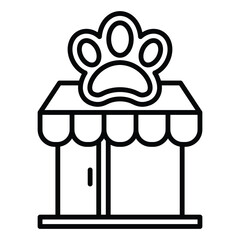 Pet shop icon vector design template